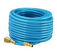 Manguera de aire comprimido de 20 metros, conexión fácil y rápida, compresor de 15 bar, acoplamiento de 1/4 pulgadas, reforzado, conexión flexible, resistente a las vibraciones y a la corrosión
