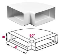 Manguera de aire de escape tubo PVC válvula de retención adaptador arco 90°...
