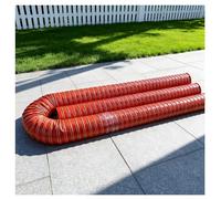 Manguera de aire portátil de silicona roja de 4 m, for altas temperaturas, for secadoras, generadores y aires acondicionados de talleres de automóviles, conductos de escape flexibles.(203mm)