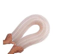 Manguera de alambre acero transparente, tubo PU, disipador estático, succión polvo, manguera escape humos vacío, 1 metro diámetro, 25 mm, 100, herramientas(ID100X0.63mm)