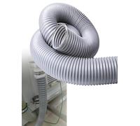 Manguera de alambre de acero de PVC, tubo corrugado de vacío industrial, conducto flexible de extracción de polvo y escape de plástico, for carpintería, HVAC(6.6ft,110mm/4.3")