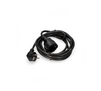 Manguera de alargo 3x1,5mm, 5m, color negro; ideal para conectar eléctricos y herramientas de potencia en exteriores.