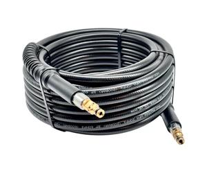 Manguera de alta presión adecuada para las limpiadoras de alta presión Kärcher K2, K3, K4, K5, K7, conexiones Quick Connect, NW 6 x 1, 160 bar, 40 °C, como pieza de recambio: 2.641-721.0