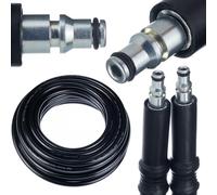 Manguera de alta presión de 10 m, compatible con AR Blue Clean/Michelin/Black+Decker/Mac Allister/Makita/Stanley - Quick Connect | 200 bares | Refuerzo de nailon | Capa protectora de PVC | Accesorios