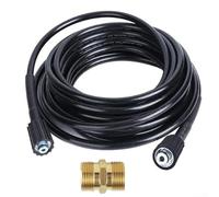 Manguera de alta presión de 10 m o 15 m con rosca M22 de 14 mm para lavadoras a presión Karcher, soporte para limpieza de suelos de automóviles y motocicletas (15 m)