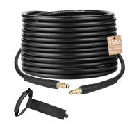 Manguera de alta presión de 15 m para Kärcher K2 K3 K4 K5 K6 K7, manguera de alta presión con sistema de conexión rápida Click Quick Connect, accesorios de manguera de alta presión, manguera de