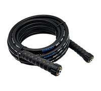 Manguera de alta presión DN6 2SN 400 bares alargador, M22 x 1,5 IG, con protección contra torceduras HD HDS, adecuada para limpiador de agua caliente Kärcher Kränzle hasta 155 °C, resistente al aceite