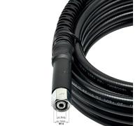 Manguera de alta presión M14 x 1,5 IG a M14 x 1,5 AG - Manguera de repuesto DN6 - 200 bar - Orificio y mandril de 8 mm - para accesorios de pistola de alta presión - Montaje sin herramientas (5 metros