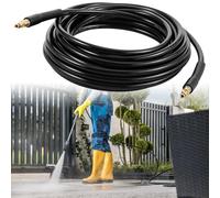 Manguera de alta presión para Kärcher K7 K2 K3 K4 K5 K6 5800 PSI 60 °C Click Quick Connect Sistema de conexión universal Manguera de repuesto PVC + fibra antiKink flexible de alta presión manguera con