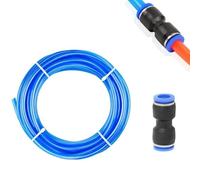 Manguera de bomba de compresor de aire neumático de 3/5/10 m con conexión tipo C, unión rápida, tubería de PE de 5 x 8 mm(10M extend Blue)