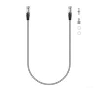 Manguera de buceo, cilindro de buceo de 39 pulgadas, inflador de alta presión con rosca M10x1, 8 mm para manguera de carga flexible de fibra de carbono trenzada (plata)