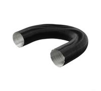 Manguera de calefacción automotriz de papel de aluminio para calentadores diésel, conducto de entrada de aire flexible de 50 mm de diámetro interior, tubo de ventilación negro ignífugo compatible con