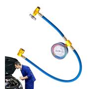 Manguera de carga de CA, mangueras de refrigerante | con manómetro y tubo de refrigeración antirreflujo para detección de fugas, reparación de automóviles, HVAC comercial, refrigerador