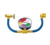 Manguera de carga de refrigerante con manómetro Tubo de carga de refrigerante for automóvil Recarga de gas refrigerante