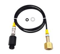 Manguera de carga industrial CGA320, adaptador de línea a prueba de óxido, compatibilidad de construcción de metal, solución de carbonatación, tubo de accesorios para fabricar refrescos