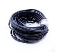 Manguera de caucho de látex natural de 1-5 m | Manguera de alta elasticidad (negro, 5 m, ID1,6 mm X OD3,6 mm)