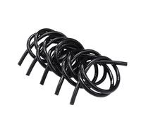 Manguera de caucho de silicona negra 1/5/10M Manguera de silicona flexible(5 METERS_ID 12MM X 15MM OD)