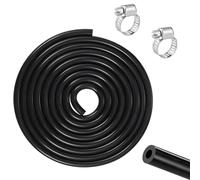 Manguera de Combustible 3m 3mm,Manguera para Moto,Kit de Línea de Combustible con,2 PiezasAbrazaderas de Acero Inoxidable,Manguera para Motores Pequeños,Coches,Tractores