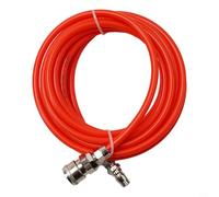 Manguera de compresor neumática de 5 x 8 mm para tubos EVA con conectores rápidos tipo C, línea de aire industrial de alta presión para herramientas, accesorio de soplado de tubería recta (10 metros)