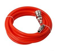 Manguera de compresor neumática de 5 x 8 mm para tubos EVA con conectores rápidos tipo C, línea de aire industrial de alta presión para herramientas, accesorio de soplado de tubería recta (15 metros)