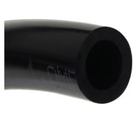 Manguera de compresor, tubo neumático goma flexible, manguera aire for, PU transparente negro, azul y rojo, drenaje elástico(Black 5meter,6X4mm)