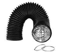 Manguera de conducto de 4 pulgadas, manguera de ventilación de secadora aislada de 33 pies, conducto flexible de 4 pulgadas con 2 abrazaderas para calentar ventilación y escape