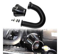 Manguera De Conducto De Aire Filtro Aire 3"/76mm Kit Filtro Tubo Fuelle Admisión En Frío Limpiador Entrada Aire SUV Cabezal Seta Universal Filtro Aire Manguera Tubo(Negro)