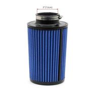 Manguera De Conducto De Aire Filtro Aire 76mm Entrada Aire Frío Filtro Turbo Cono Redondo Universal Coche Carreras Entrada Aire para Motor Coche Filtro Aire Manguera Tubo(76mm-Blue-L)