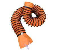 Manguera de conducto flexible de PVC de 32 pies y 6 pulgadas con cuerda ajustable for ventilador de escape de servicio.(350mm)