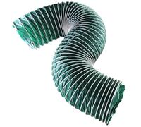 Manguera de conducto for secadora, ventilador verde, conducto de escape resistente/conducto de aire plegable for campana extractora, manguera flexible industrial (1 m)(160mm)