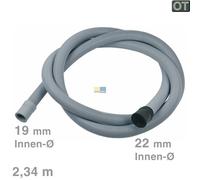 Manguera De Desagüe Bosch Siemens 00354124 Recta 19/22mmØ 2,34m