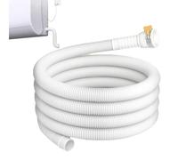 Manguera de Desagüe de Agua para Aire Acondicionado | Extensión de Tubo de Drenaje de 3 Metros para AC | Diámetro de Ajuste 2.5cm Flexible con Abrazadera de Goma para Secadora Coche Cubo Fregadero Con
