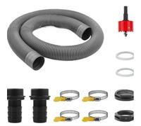 Manguera de desagüe de plástico flexible de 1 m, 32 mm para Indesit