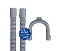 Manguera de desagüe para lavadora (1,5 m, diámetro 19/22 mm)