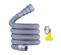 Manguera de Desagüe para Lavavajillas | Tubo De Aguas Residuales Para Autocaravana | Flexible Giratorio 360 Grados Con Abrazaderas Para Lavadora Fregadero Casa