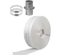 Manguera de desagüe reforzada, Coloque la manguera plana de 3 pulgadas, 10-100 metros for transferencia agua contra incendios retrolavado piscinas(100meter)