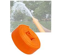 Manguera de desagüe reforzada, Manguera De Descarga Layflat PVC Agrícola Multicolor 2.5-3.8cm x 10-50m(Orange,3.8 centimeter x 10 meters)