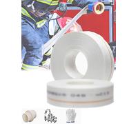 Manguera de desagüe reforzada, Manguera de descarga Layflat Transferencia agua PVC longitudes múltiples identificación 2,5 pulgadas(100meter)