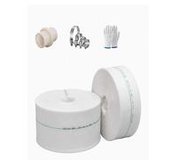 Manguera de descarga de agua plana, Manguera contra incendios de 1 pulgada diámetro interior con 2 abrazaderas planas, varios tamaños, 10 a 100 metros(20meter)