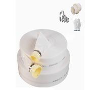 Manguera de descarga de agua plana, Manguera contra incendios, manguera de descarga plana, tubo 10m for bombas agua, drenaje piscinas riego, tamaños múltiples(1.2in)