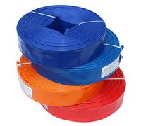 Manguera de descarga plana y retrolavado de PVC reforzado resistente para bomba de transferencia de agua de piscina