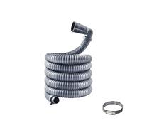 Manguera De Drenaje De Lavadora Tubo De Extensión Tubo De Drenaje Largo Universal Adaptador Desagüe Manguera De Conexión Proteccion Solar Anticorrosión Resistente a la presión (A - Curvos, 1M)
