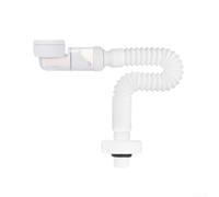 Manguera de drenaje de sifón ajustable flexible para tuberías de residuos G1 1/4 diseñada para instalaciones compactas en baños y cocinas