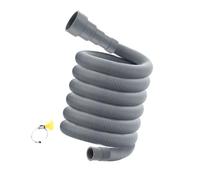 Manguera de drenaje extendida para lavadora, tubo de extensión de goma de acero de larga duración para la mayoría de lavadoras de carga frontal de carga superior, uso de manguera gruesa antifugas para
