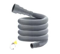 Manguera de drenaje extendida para lavadora, tubo de extensión de goma de acero de larga duración para la mayoría de lavadoras de carga frontal de carga superior, uso de manguera gruesa antifugas para