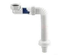 Manguera de drenaje flexible de sifón G1 de 1/2 pulgada extensible para fregadero con prevención de olores y compatibilidad para 40 tubos estándar de 50 mm