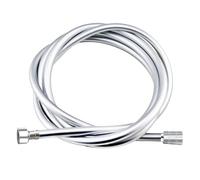 Manguera de Ducha 1.5/2.0M PVC Silicone Shower Head Hose Flexible Pipe Tube High Pressure Water Powerful Multilayer Plumbing Bathroom Accessories para baño(2.0m silver)