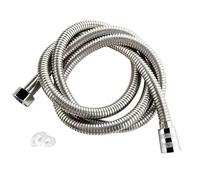 Manguera de ducha acero inoxidable 1,5 m, tubo entrada rociador, inserto latón, acabado cromado a prueba fugas, diseñado for resistir alta presión