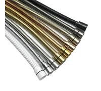Manguera de Ducha Black White Shower Hose Bathroom Fitting Stainless Steel Bath Tube 150CM Water Pipe Chrome Burshed Gold Grey Bronze para baño(Matt Black)