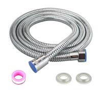Manguera de ducha de 1,5 m de acero inoxidable, cable alcachofa ducha, manguera de ducha flexible, con 1 banda de materia prima, con juntas para ducha de mano, cabezal de ducha de mano, 150 cm